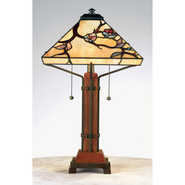 Quoizel  TF6898M  Two Light Table Lamp  Grove Park  Multi