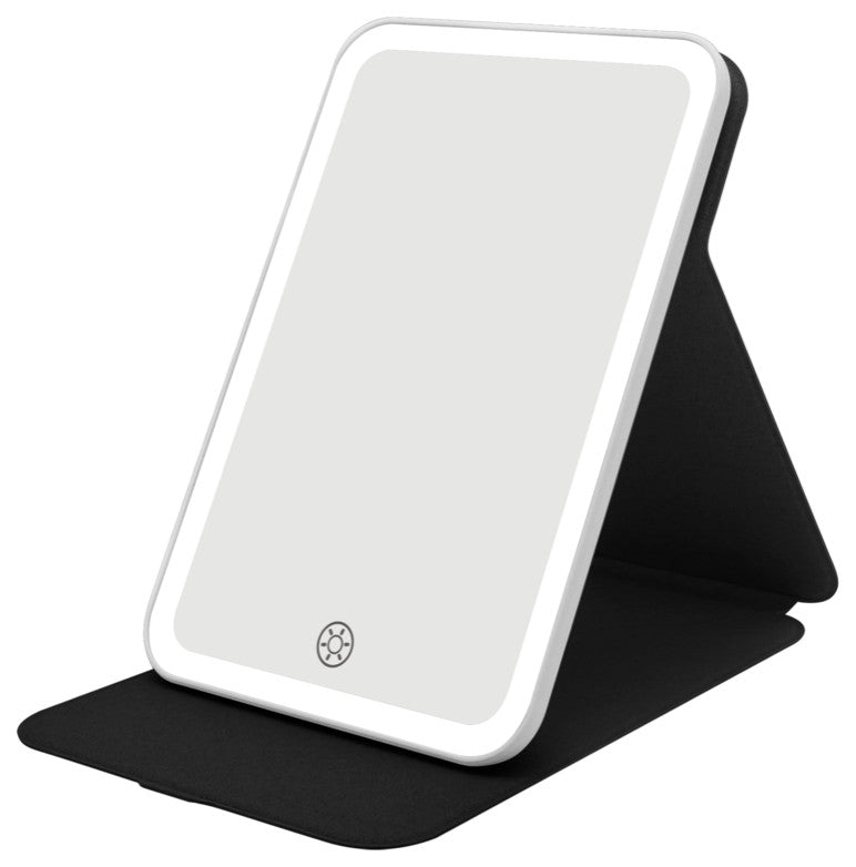 Touch Tablet Mini Tri Tone Led Makeup Mirror, Black