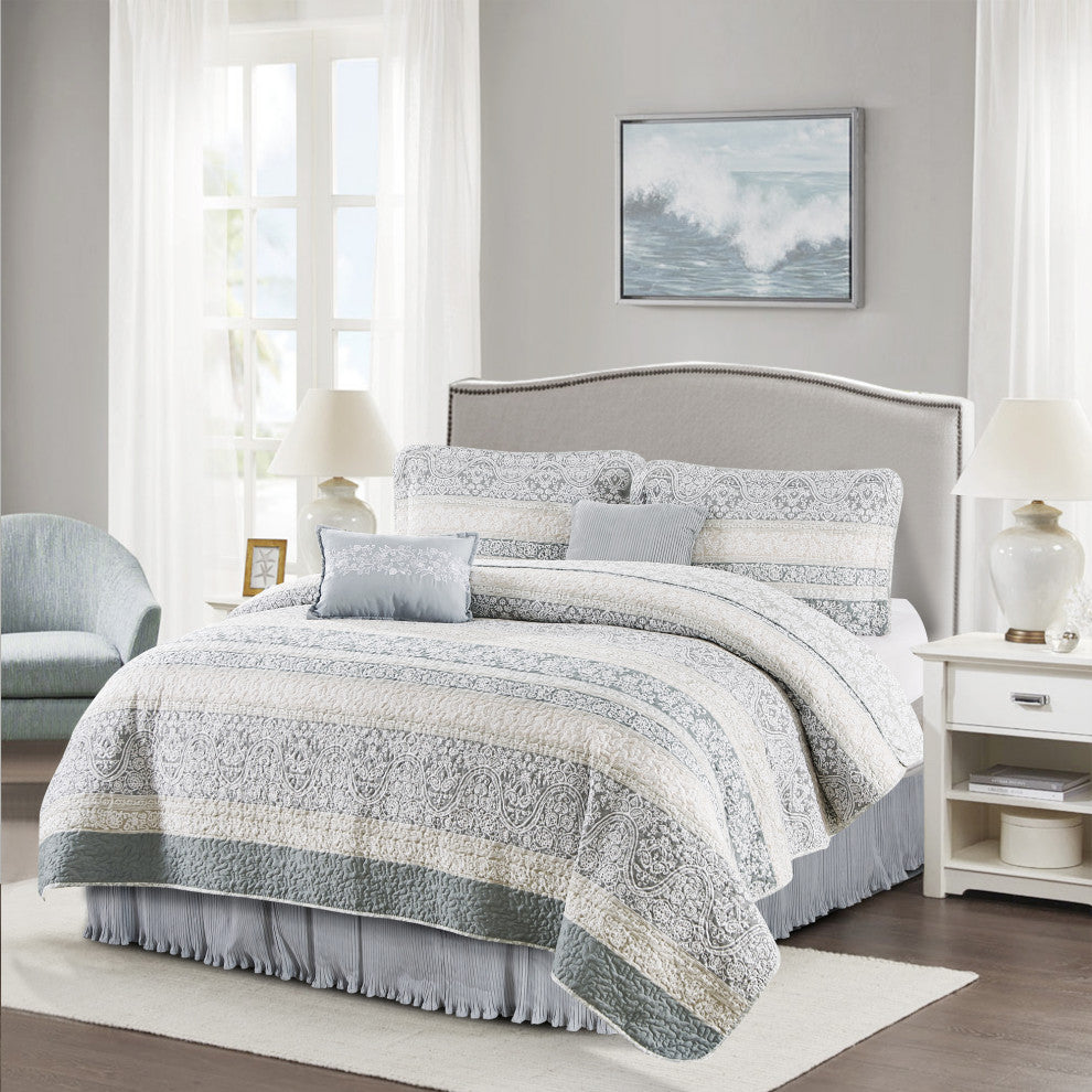 Marchesa 6-Piece Quilted Bed Spread Set, King