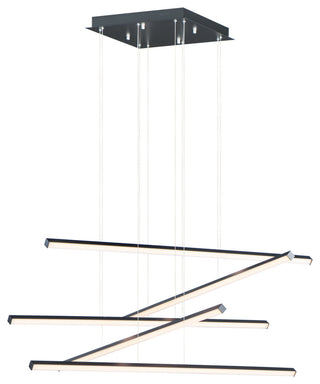 ET2 E21375 Hover 5 Light 48"W LED Linear Chandelier - Black