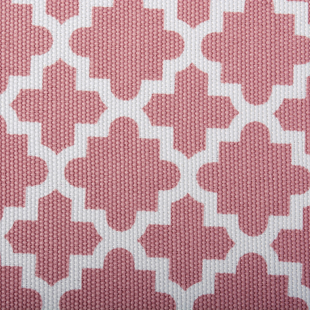 DII Polyester Cube Lattice Rose Square 11x11x11"