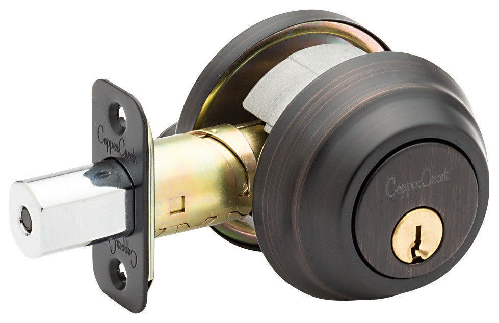 Front Removable Cylinder Deadbolt, Tuscan Bronze