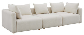 Hangover Upholstered Sofa, Cream Boucle