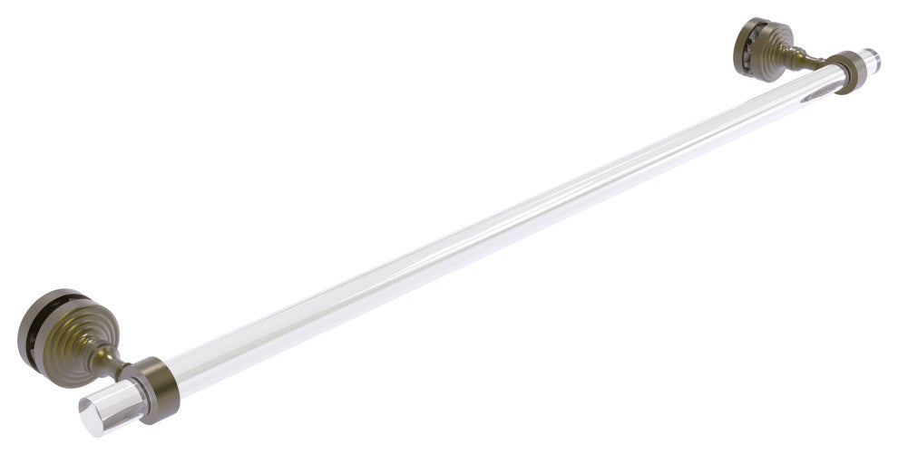 Pacific Grove 30" Shower Door Towel Bar, Antique Brass