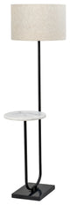 Nuloom 60" Marble/Iron Modern Tray Floor Lamp