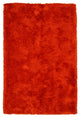 Handmade Polyester Orange Contemporary Solid London Shag Rug, 7'9 X 9'9