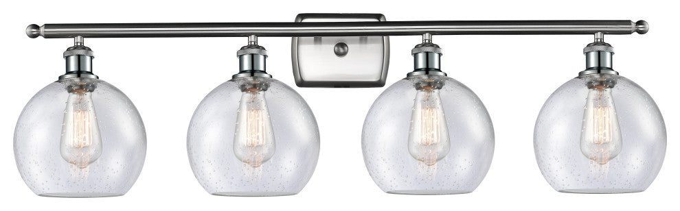 Innovations Lighting 516-4W-SN-G124-8 Athens 4 Light 36" Bath Vanity Light