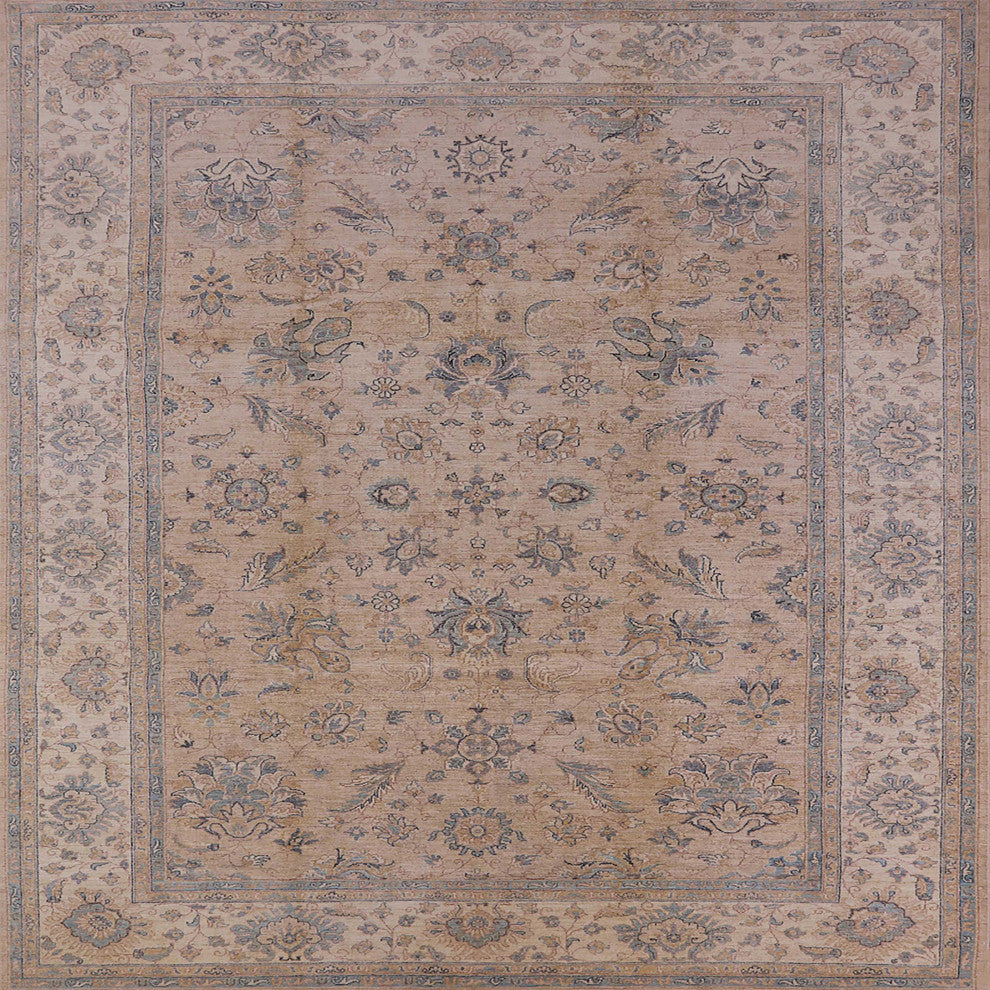 Ahgly Company Indoor Square Mid-Century Modern Area Rugs, 4' Square
