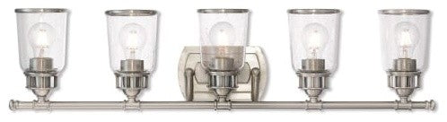 Livex Lighting Lawrenceville Light Bath Vanity, Brushed Nickel