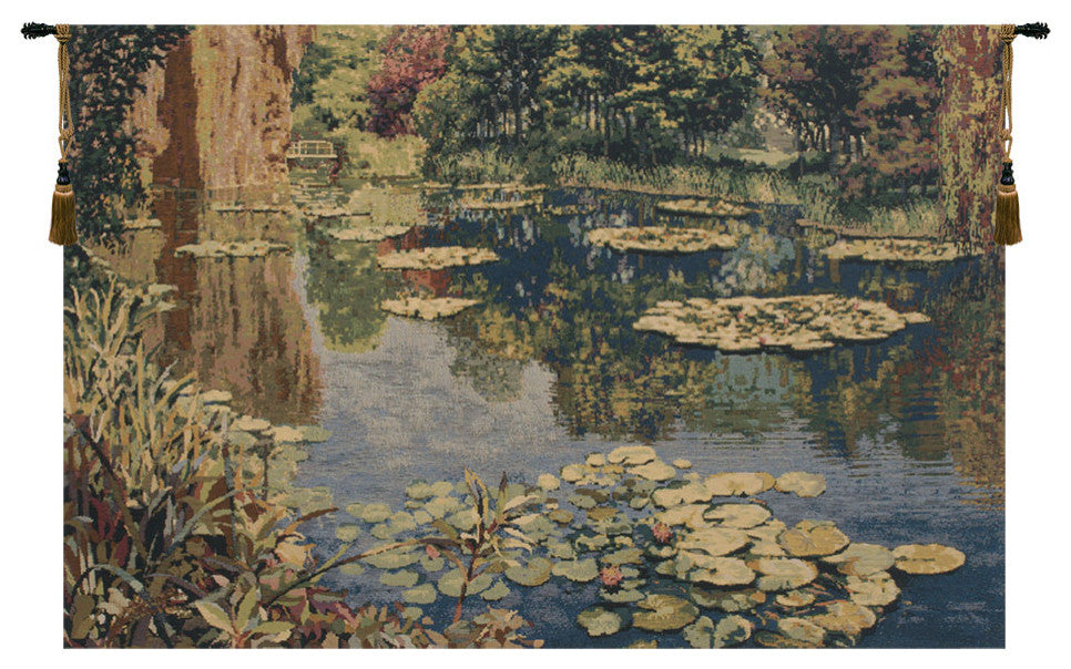 Lake Giverny Without Border Belgian Wall Tapestry