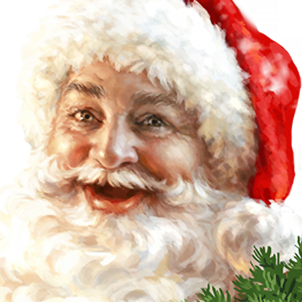 Santa Wreath Wooden Wreath