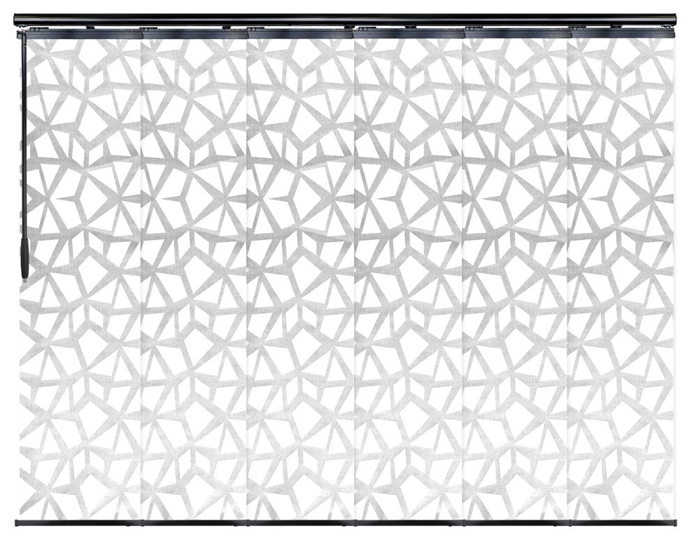 Scattered 6-Panel Track Extendable Vertical Blinds 98-130"W