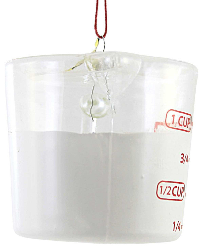 Holiday Liquid Measuring Cup Glass Ornament Kitchen Go8022l