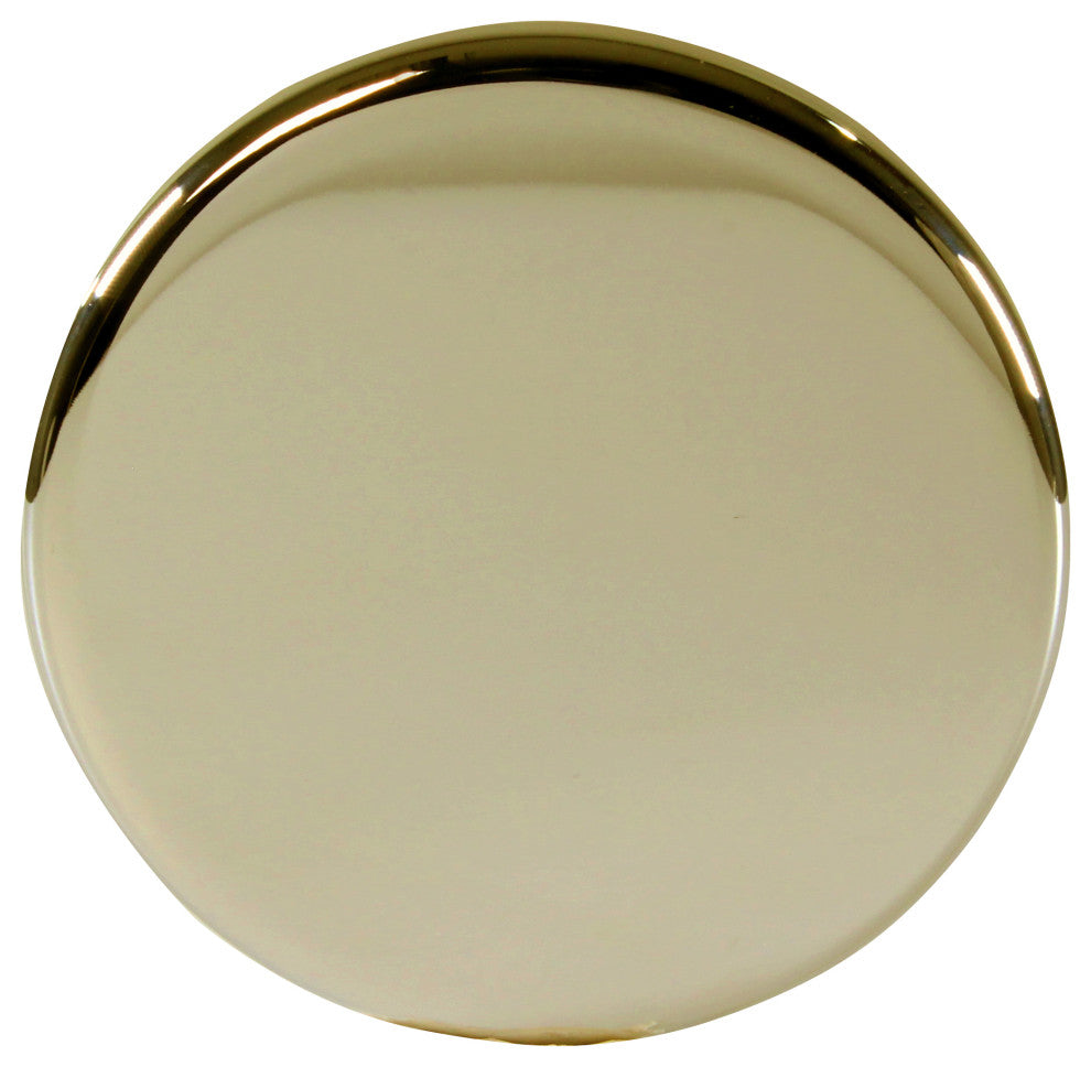 Floating No-Hole Overflow Faceplate In Polished Brass, Polished Brass