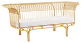 Franco Albini Belladonna Exterior Sofa, Natural, White Canvas