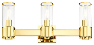 Livex Lighting Quincy 3-Light Polished Brass Vanity Sconce