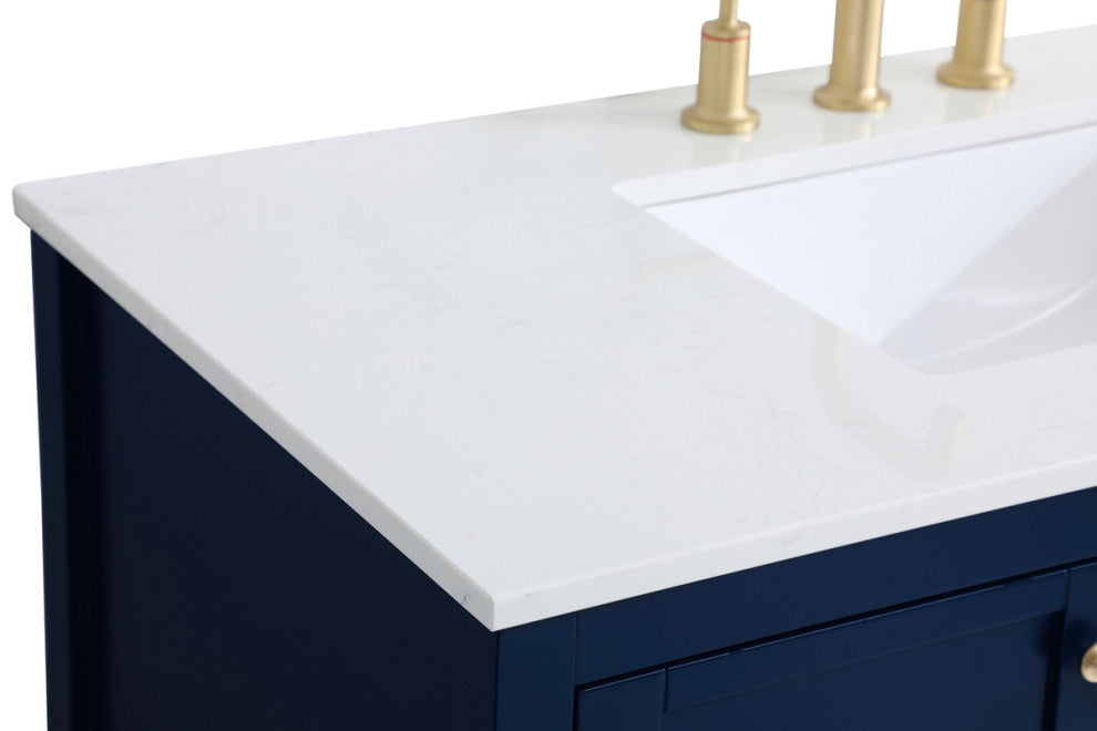 Tucker Blue 42" Single Sink Bathroom Vanity