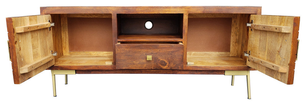 Montevideo Mango Wood Media Center