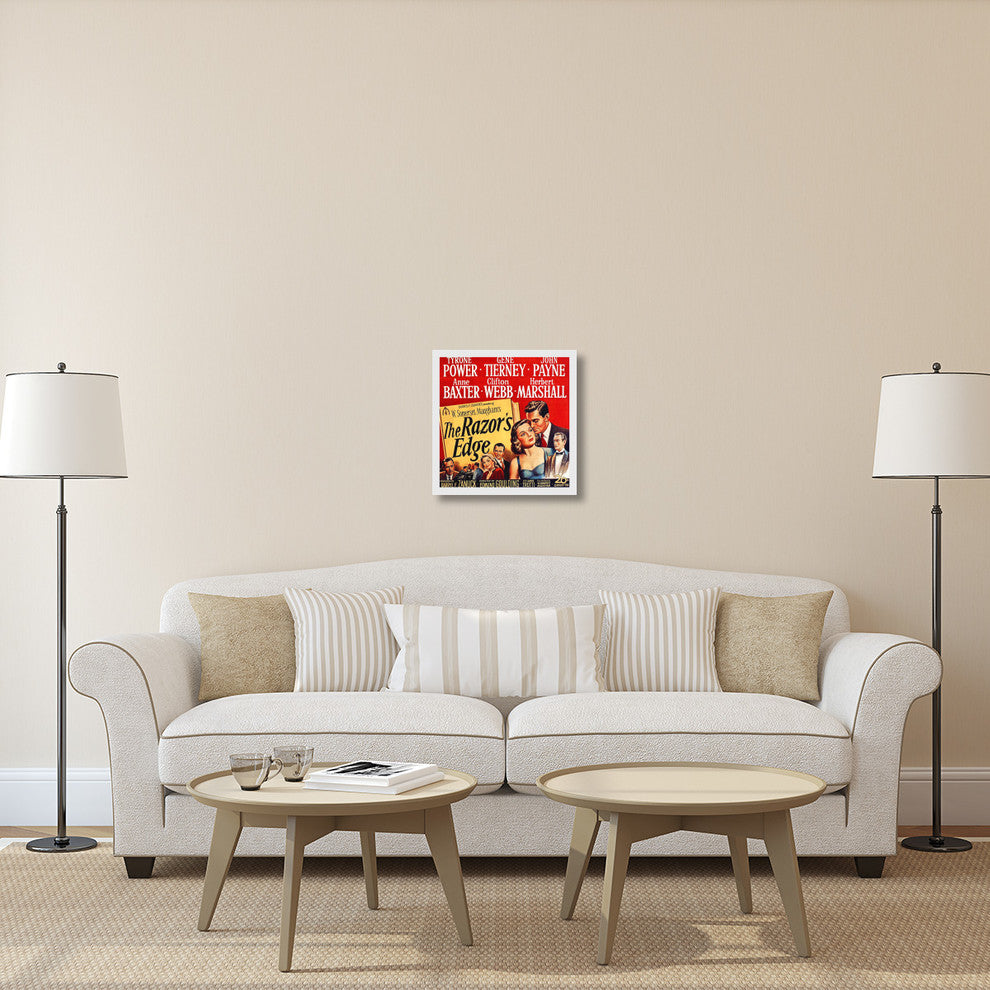 "The Razors Edge" Stretched Canvas Giclee by Hollywood Photo Archive, 22"x22"