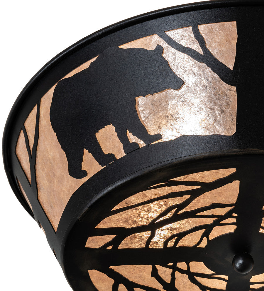 22 Wide Bear on the Loose Flushmount