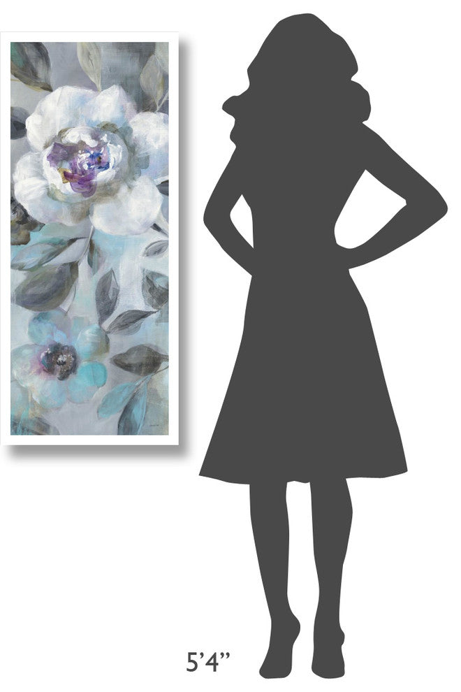 "Twilight Flowers II" Digital Paper Print by Danhui Nai, 18"x42"