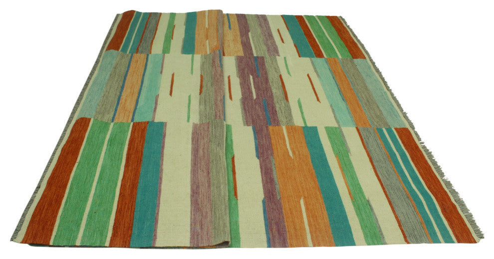 Winchester Kilim CaLa Blue/Burgundy Rug, 8'3x11'7