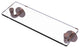 Remi 16" Glass Vanity Shelf with Beveled Edges, Antique Copper