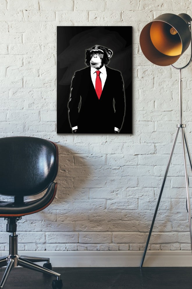 Cortesi Home "Domesticated Monkey" by Nicklas Gustafsson, Giclee Canvas, 18"x26"