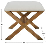 Uttermost St. Tropez Rattan Small bench