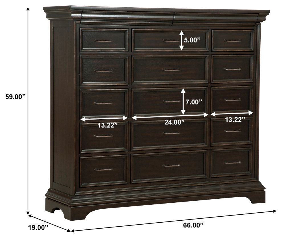 Caldwell 17 Drawer Master Chest by Pulaski Furniture