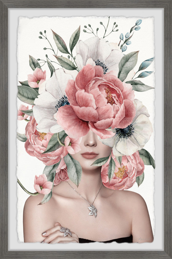 "Enchanted Beauty" Framed Painting Print, 12x18