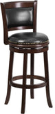 29" Cappuccino Wood Stool