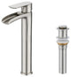 Single Hole Bathroom Faucet With Drain Assembly, Brushed Nickel
