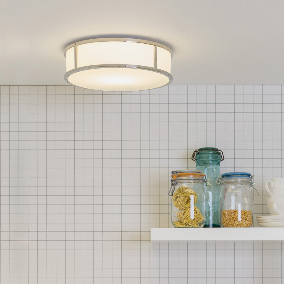Astro Mashiko Round 230, Dimmable Bathroom Ceiling Light (Polished Chrome)