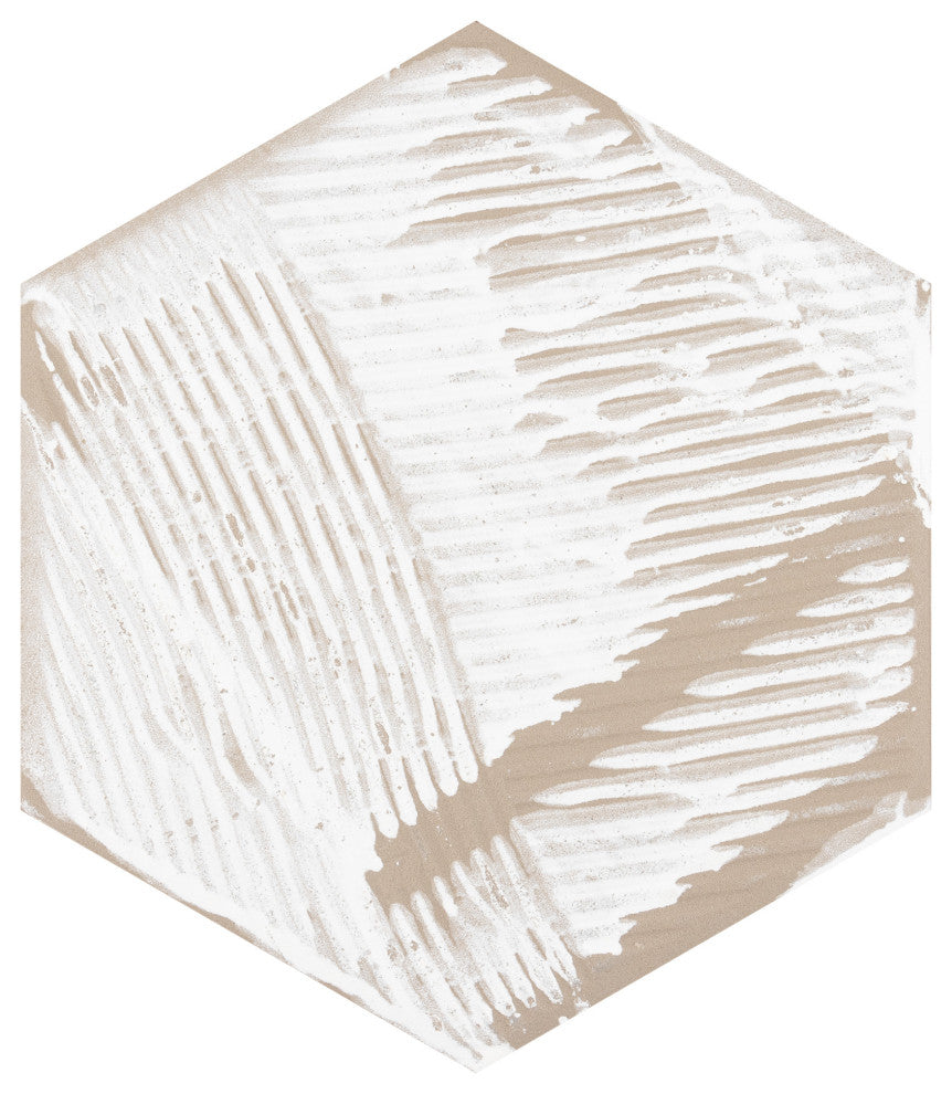 Sonar Hex Black Porcelain Floor and Wall Tile