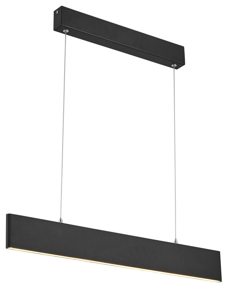 Black Thin Rectangular Frame LED Light Fixture