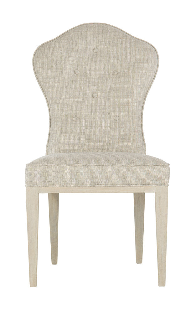 Bernhardt East Hampton Side Chair, Cerused Linen