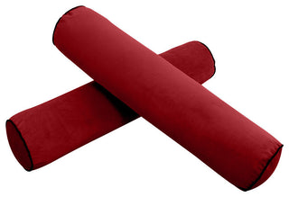 STYLE V5 TwinXL Velvet Contrast Indoor Daybed Mattress Pillow |COVER ONLY| AD369