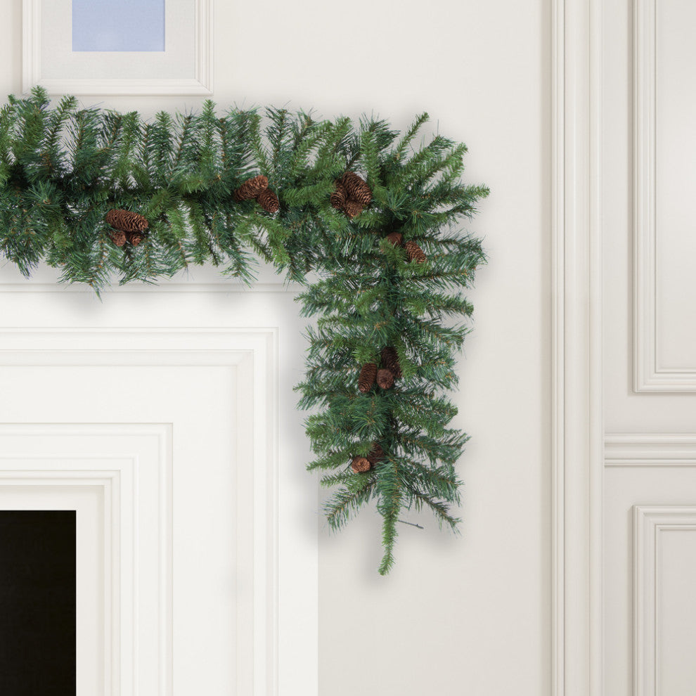 Vickerman A800916 9' Cheyenne Artificial Christmas Garland, Unlit