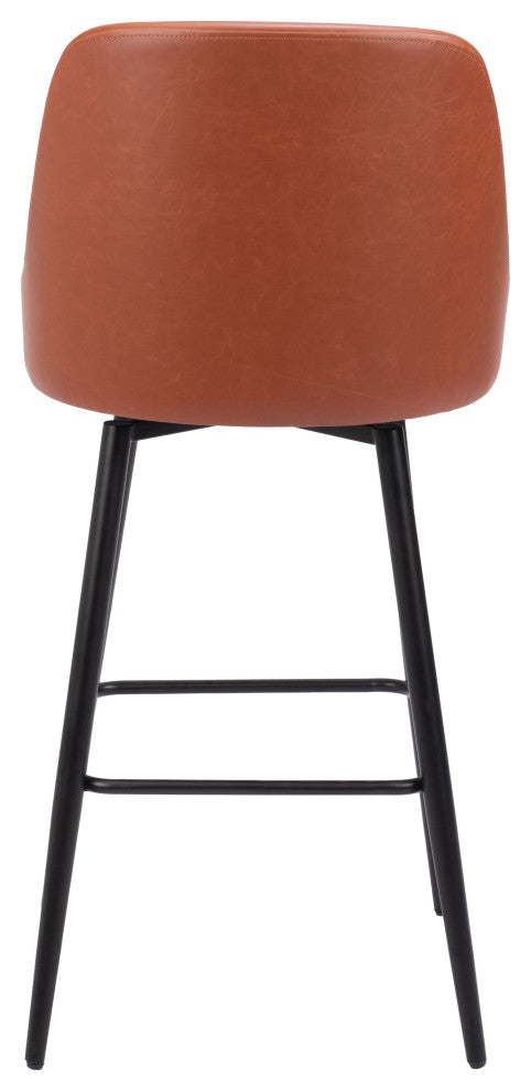 Keppel Swivel Barstool Brown
