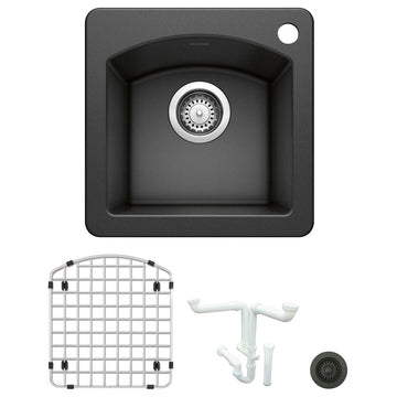 Blanco KA-440205 Diamond 15" Dual Mount Single Basin Granite - Anthracite