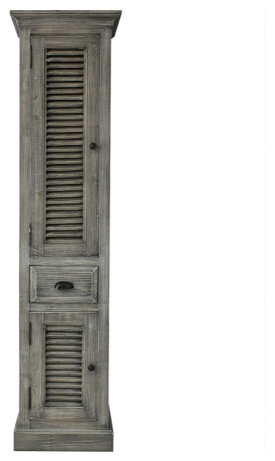 Rustic Fir Side Cabinet, Gray, Driftwood, 79"