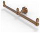 Dottingham 2 Arm Guest Towel Holder, Brushed Bronze