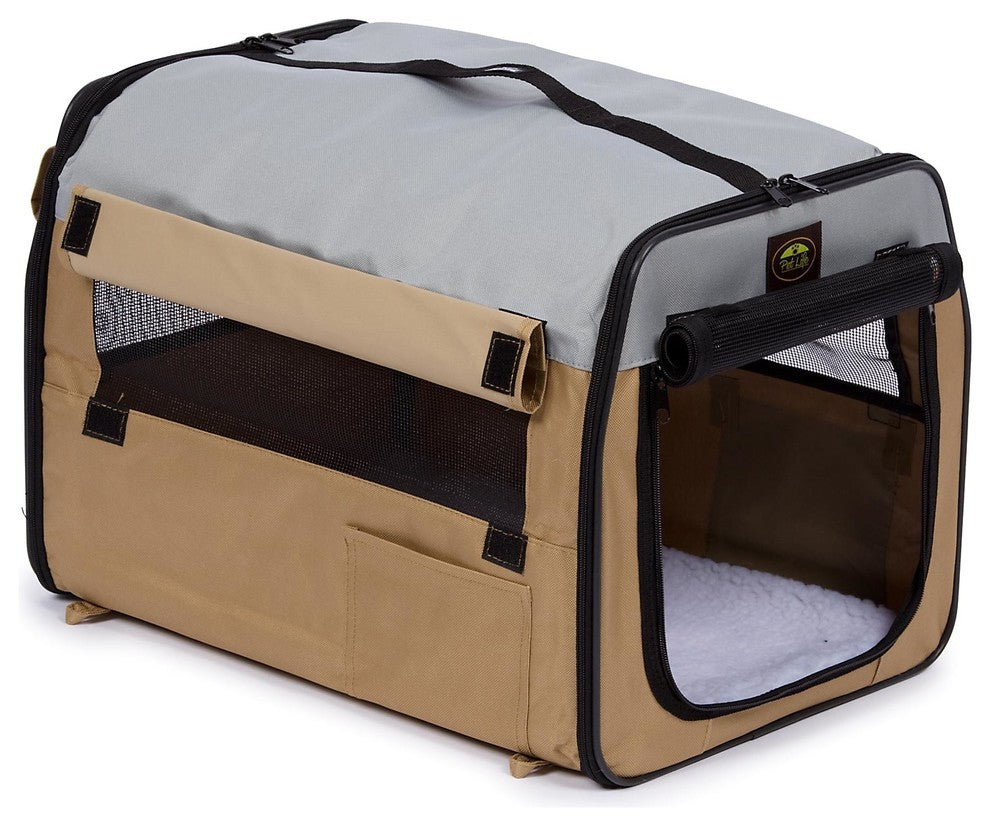 Folding Zippered Lightweight Easy Folding Pet Crate