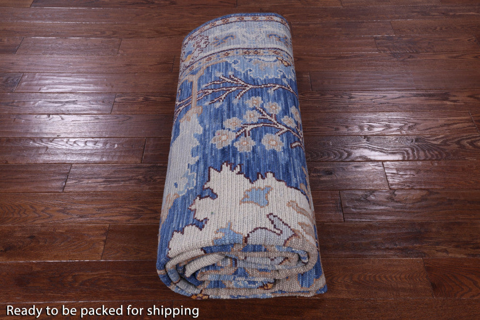 6' 11" X 13' 10" Turkish Oushak Handmade Wool Rug - Q13649