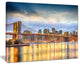 "Brooklyn Bridge With Night Illumination" Canvas Print40"x30"