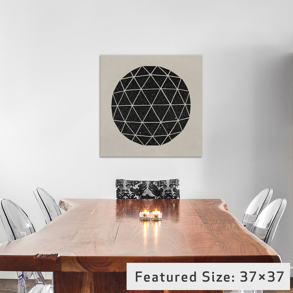 "Geodesic #1" by Terry Fan, 26x26x1.5
