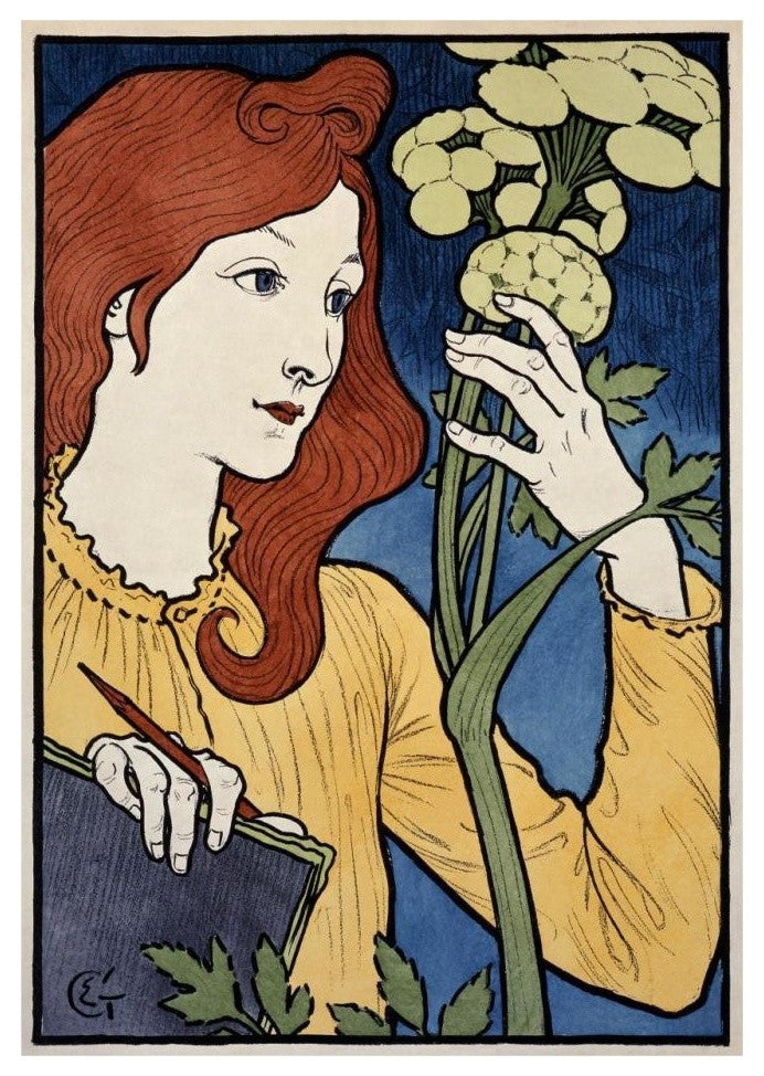 "Salon des Cent / Exposition E Grasset" Paper Print by Eugene Grasset, 23"x32"