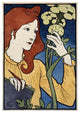 "Salon des Cent / Exposition E Grasset" Paper Print by Eugene Grasset, 23"x32"