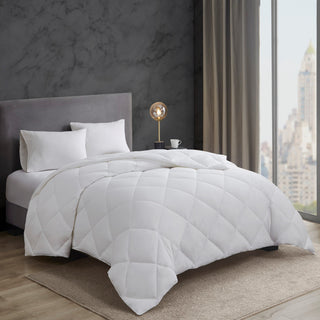 Sleep Philosophy Sateen Double Insertion Comforter, White, Full/Queen
